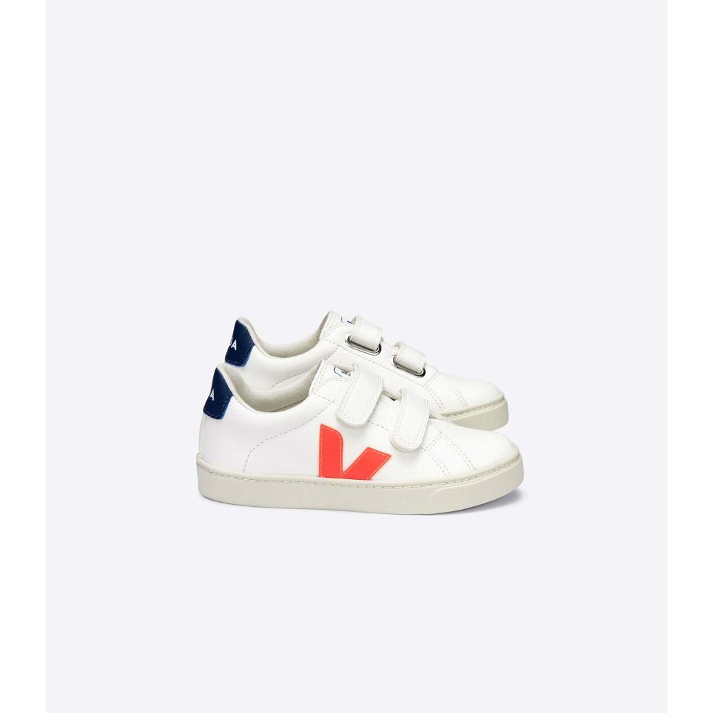 Veja ESPLAR CHROMEFREE Joggesko Barn White/Orange/Navy | NO 834AHK